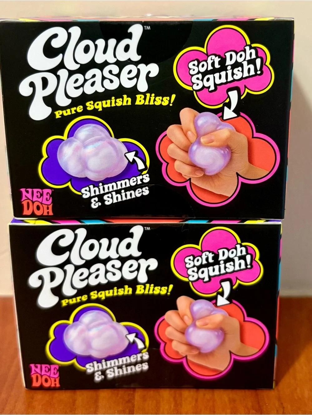 Needoh Cloud Pleaser Soft Doh Squish - Purple Set of 2